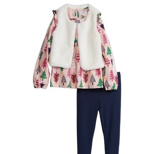 Crown & Ivy, Girls 3 piece Christmas set, Size: 6X